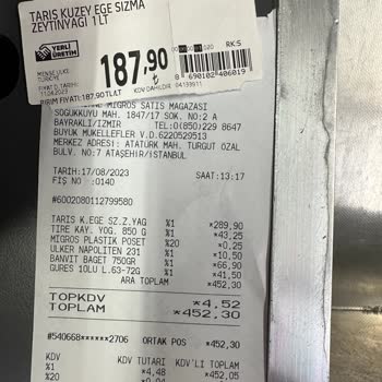 Migros'un Tarihi Geçen Ürünü Etiket Fiyatının Üzerinde Satması