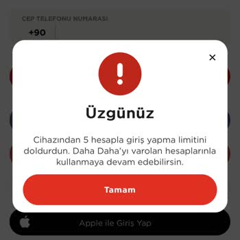 Daha Daha Uygulama Giriş