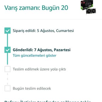 Amazon MSI Geforce RTX 3060 Ti Ventus 2X 8GD6X Oc Ekran Kartı