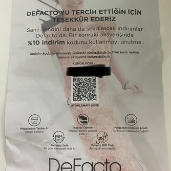 DeFacto Verdiği İndirim Kodunu Kullandırtmadı