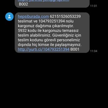 Yurtiçi Kargo Gönderimi Telefonla Ulaşamadıkları İçin Şubeden Alin Yazmışlar