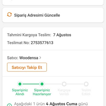 Woodensa Trendyol'dan Aldığım Ürün Hala Kargoya Verilmedi!