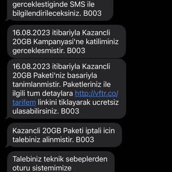 Vodafone'nun Yanlışlıkla Ek Paket Aldırması Ve Sorunlu Müşteri Hizmetleri