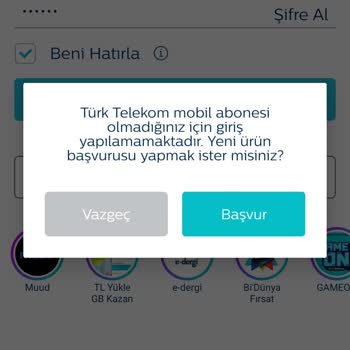 Türk Telekom Mobil Uygulama Giriş Hatası