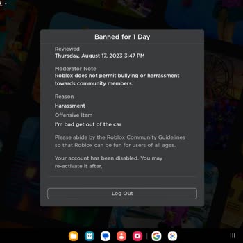 ROBLOX Hiçbir Şey Yapmadım Ban Yedim