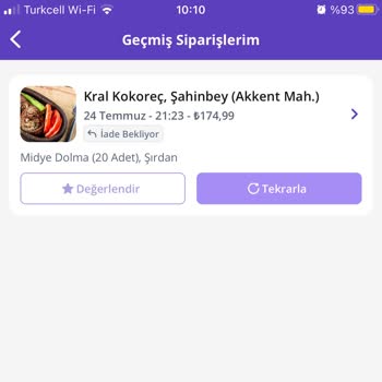 Getir İade İşlemimi Yapmıyor