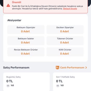 Trendyol Satıcıya Destek Vermiyor