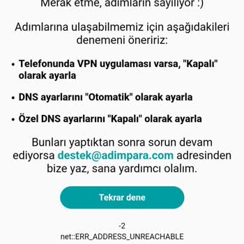 AdımPara Giriş Yapamıyorum Sayfama