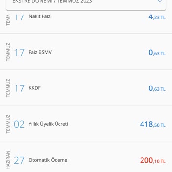 Denizbank Yıllık Aidat Ücreti