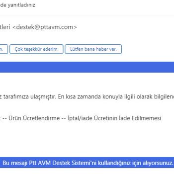 Epttavm 24 Gündür Ücret İadesi Yapmadı!