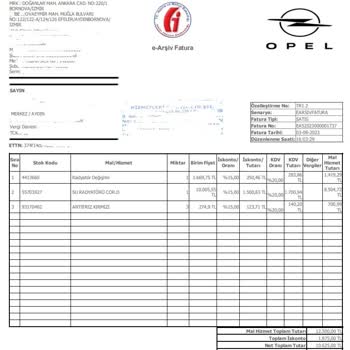 Opel Corsa D Su Radyatörü Yetkili Serviste Fahiş Fiyat