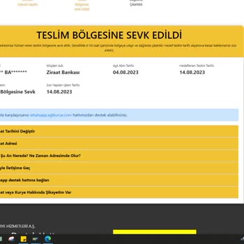 AGT Kurye Firmasının Teslim Etmediği Ziraat Bankası Kartı