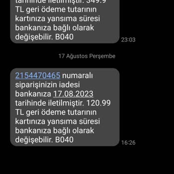 Trendyol Eksik Para İadesi Yaptı
