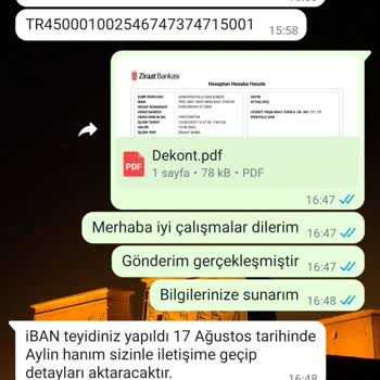 İşin Olsun Şüpheli İşlem IBAN İstenip Para Gönderimi Yapıldı Sonra Geri Yatırıldı