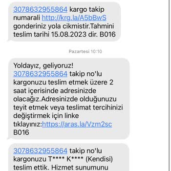 Aras Kargo Benim Olmayan Sipariş Problemi