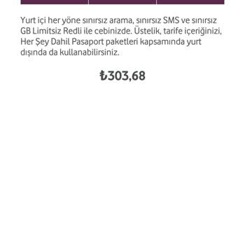 Vodafone Geçtiğim Tarifenin Bana Yanlış Bildirilmesi