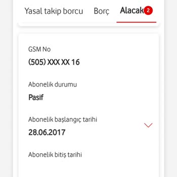 Vodafone Fazla Ödememi Geri İade Etmiyor