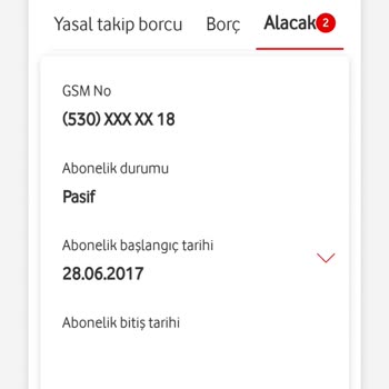 Vodafone Fazla Ödememi Geri İade Etmiyor