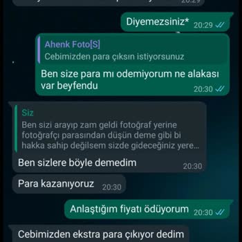 Ahenk Fotoğrafçılık Para Odaklı Çalışıyor