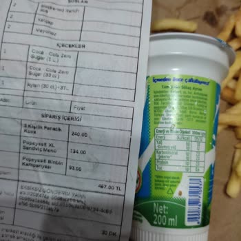 Popeyes Fazla Para Alınıp Yanlış Eksik Ürün Teslim Edilmesi