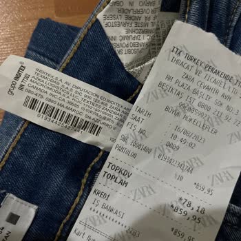 Zara'da Fişteki Barkodla Ürün Barkodu Yanlışlığı!