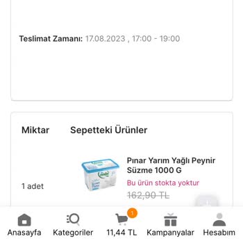 Migros Sanal Marketten En Geç Saat 19 Teslim Edilmesi Gereken Ürünler
