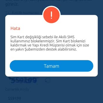 Yapı Kredi Yeni Müşteri Sim Kart Blokesi
