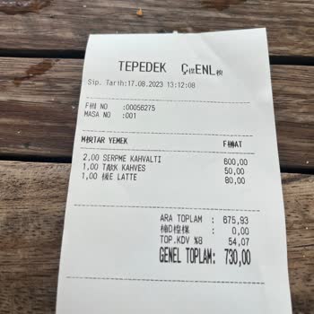 Tepedeki Çimenlik (Sapanca) Menü Fiyat Yanıltması