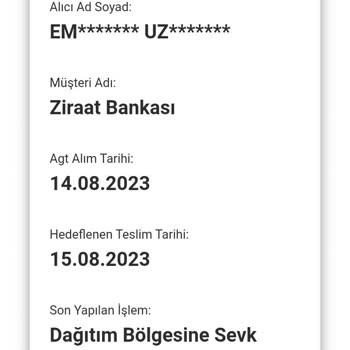 AGT Kargo Teslim Edeceği Zamanda Teslim Etmiyor.