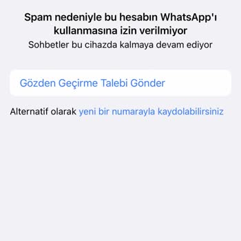 WhatsApp Hesabımı Yasakladı