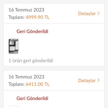 Trendyol Geri Gönderilen Ürün Ücret İadesi