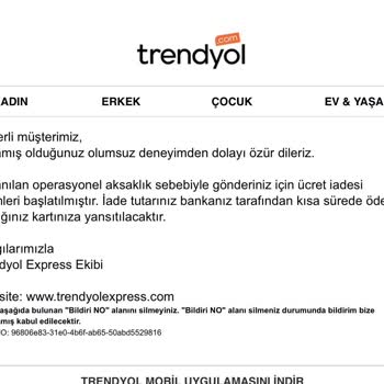 Trendyol Express Dolap Üzerinden Yapmış Olduğum Satış Kargoda Kayboldu!