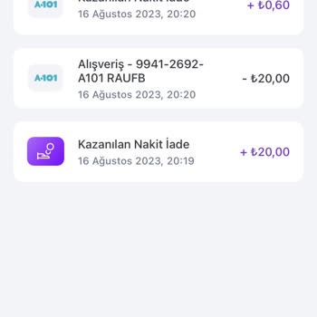 A101 Hadi Kart Hediye Bakiyemi İzinsiz Aldı