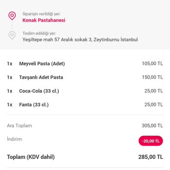 Yemeksepeti Para İadesinin Olmaması