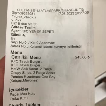 Yemek Sepeti Ve KFC