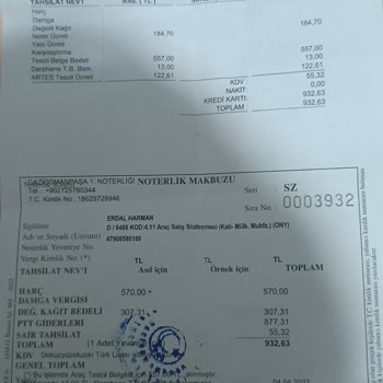 İSPARK İspar Cezası Başkasına Ait Olan Ceza