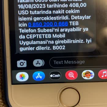 TEB Banka Kartımdan Usulsüz Para Çekimi