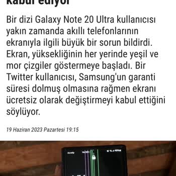 Samsung Galaxy Note 20 Ultra Telefonumun Ekranı Aniden Karardı