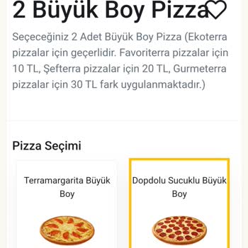 Terra Pizza Müşteriden Fazla Para Alıyor!