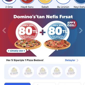 Domino's Pizza Şırnak Şubesinden Sipariş Hatası