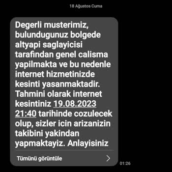 Millenicom Sürekli Bağlantı Sorunu Ve Bakim Bölgede Çalışma Olduğunu İddaa Ediyor