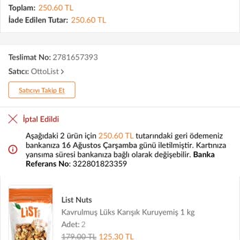 Trendyol Sebepsiz Sipariş İptali