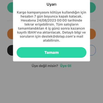 Dolap Mağazam 7 Günlük Kapatıldı