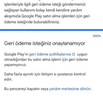 Google Play Uygulama İade Sorunu