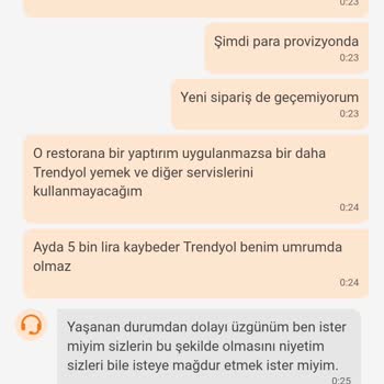 Trendyol Yemek Trendyol Promosyon Sipariş İptali