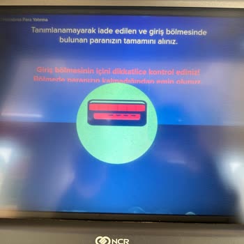 İş Bankası ATM Si Para Yutması Ve Hesaba Eksik Yatması