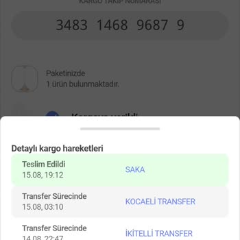 Aras Kargo Kargom Kayıp Gelmedi