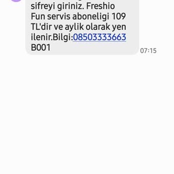 Bilmeden Freshio Fun A Üye Yapılmışım. İptal Edilip Ücret Alınmasın