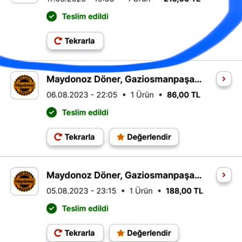 Migros Yemek Siparişim Teslim Olmadı Teslim Edildi Gözükmekte...