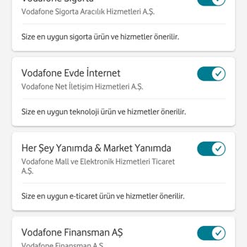 Vodafone Veri İşleme İzni Hatası
